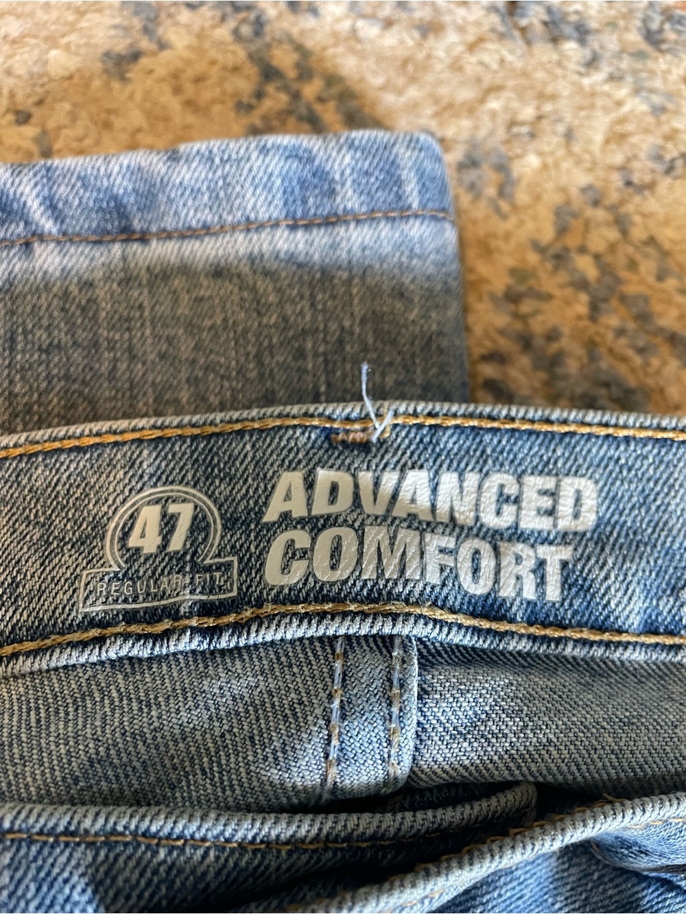 Advanced Comfort Men's Relaxed Jeans - Light Blue Denim